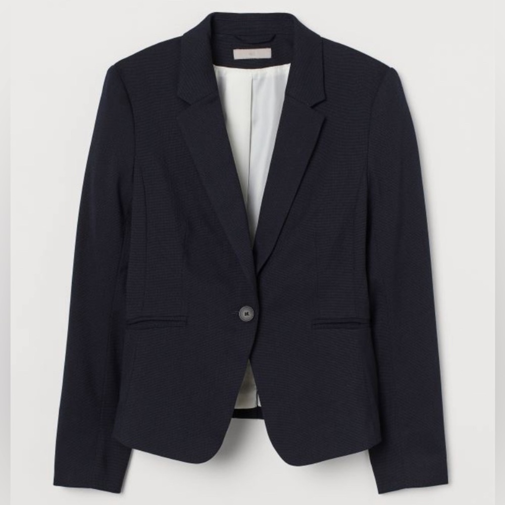 NWT 🏷️ H&M Dark Blue Fitted Blazer
